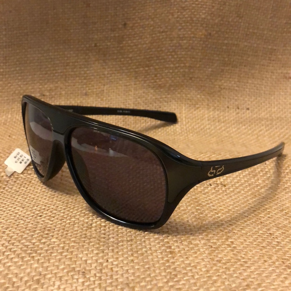 Fox The Cadet Polished Black Retro Sunglasses
